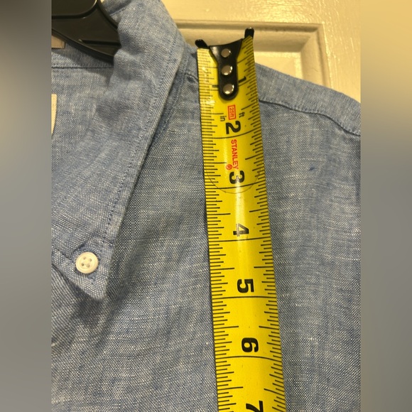 J. Crew Men's Baird McNutt Irish Linen Shirt Blue Size L NWOT - Picture 11 of 13